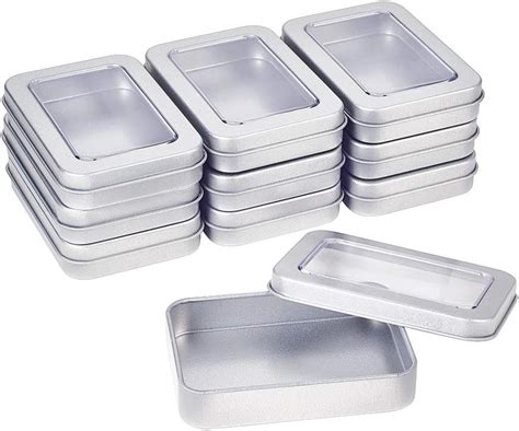 rectangle metal box|rectangular metal containers with lids.